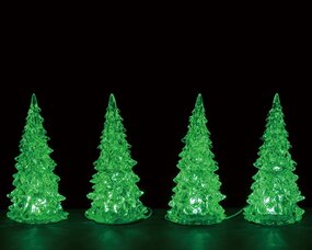Crystal Lighted Tree, 3 Color Changeable, Small