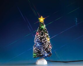 MULTI LIGHT EVERGREEN TREE, MEDIUM, B/O (4.5V)