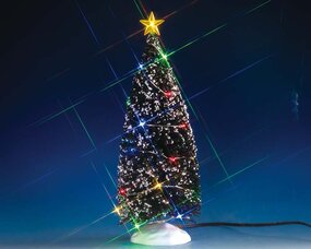 MULTI-LIGHT EVERGREEN TREE, LARGE, B/O (4.5V)