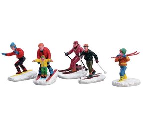 WINTER FUN FIGURINES, SET OF 5