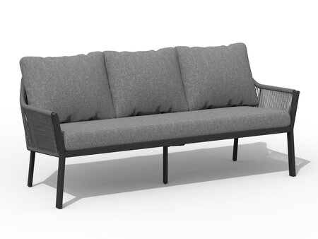Liv Lounge Dining 3-Seater Charcoal - afbeelding 1