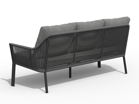 Liv Lounge Dining 3-Seater Charcoal - afbeelding 2