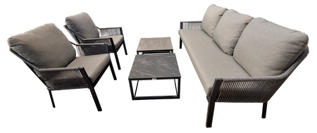 Liv loungeset charcoal - afbeelding 1