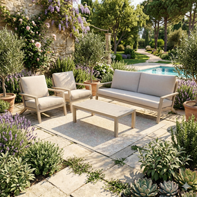 Loungeset Azzurro Champagne Amigo