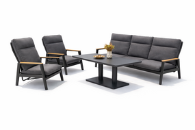 Loungeset Miami Antraciet