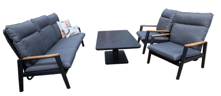 Loungeset Miami Antraciet - afbeelding 1