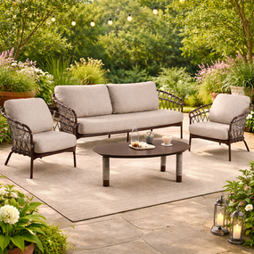 Loungeset Moretti Chocolate Tierra Outdoor