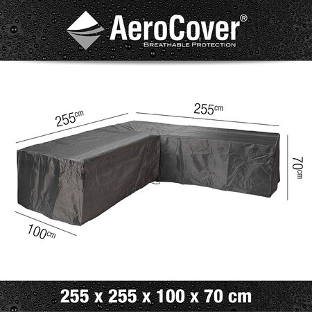 Loungesethoes hoekset 255x255x100xH70 - afbeelding 1
