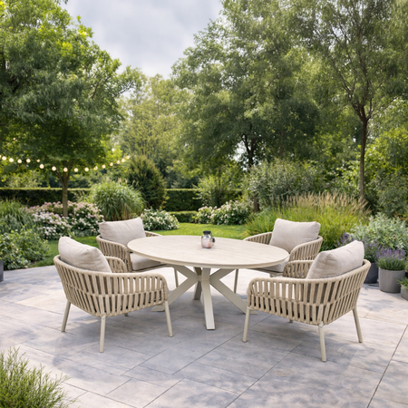 Low diningset Burgos Davos - afbeelding 1