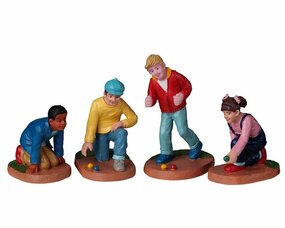 MARBLES CHAMP, SET OF 4