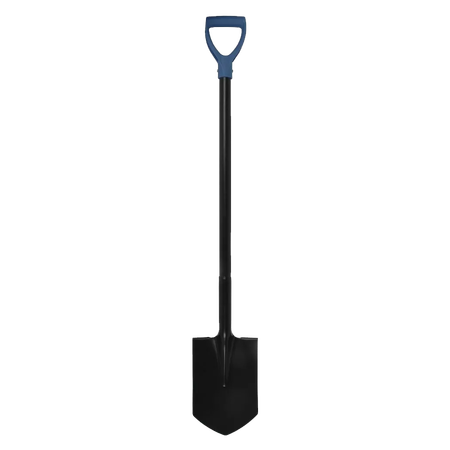 Metalen spade met D-greep