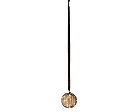 Kerstbal Bruin LED Warm wit (ø14cm) - afbeelding 2