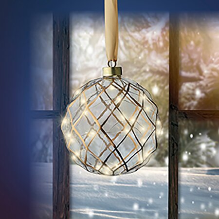 Kerstbal Helder LED Warm wit (ø14cm) - afbeelding 4