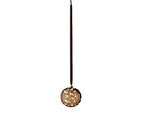 Kerstbal Bruin LED Warm wit (ø20cm) - afbeelding 2