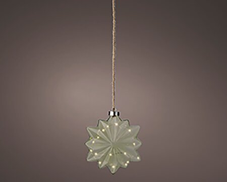 Bloem Groen LED Warm wit (19x19cm) - afbeelding 3