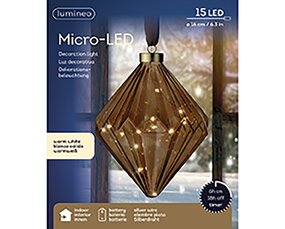 Diamant Bruin LED Warm wit (ø16) - afbeelding 4