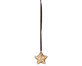 Ster Bruin LED Warm wit (20x20cm) - afbeelding 2