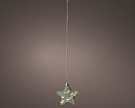 Ster Groen LED Warm wit (20x20cm) - afbeelding 3