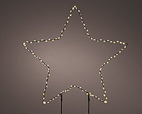Kerstster PVC Verlicht LED Warm wit ø38 - afbeelding 2