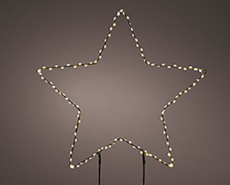 Kerstster PVC Verlicht LED Warm wit ø58 - afbeelding 1