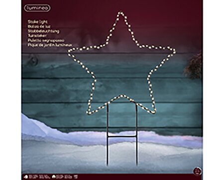 Kerstster PVC Verlicht LED Warm wit ø58 - afbeelding 2