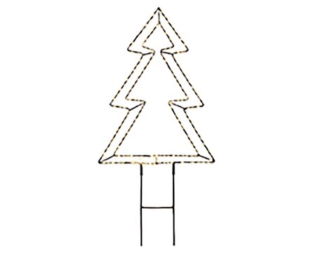 Kerstboom Metaal Warm wit H40cm - afbeelding 1