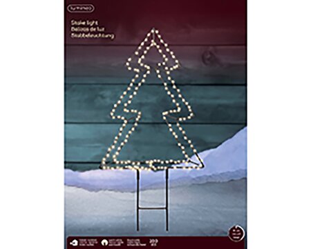 Kerstboom Metaal Warm wit H40cm - afbeelding 2