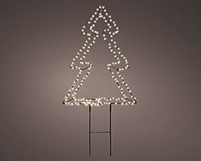 Kerstboom Metaal Warm wit H40cm - afbeelding 3