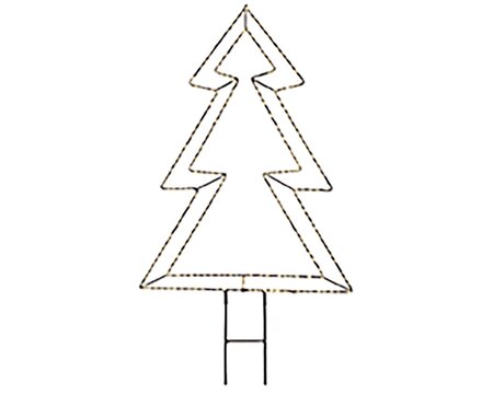 Kerstboom Metaal Warm wit H60cm - afbeelding 1