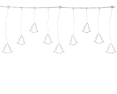 Gordijn kerstboom LED Warm wit (1,2m) - afbeelding 2