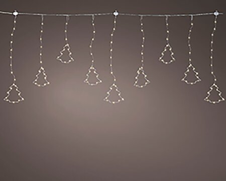 Gordijn kerstboom LED Warm wit (1,2m) - afbeelding 3