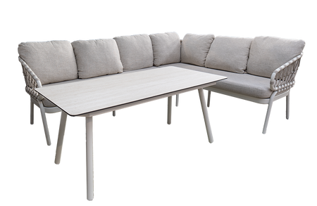 Natal lounge diningset creme wit - afbeelding 1
