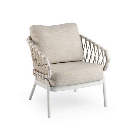 Natal Low Dining Chair Creme White - afbeelding 1