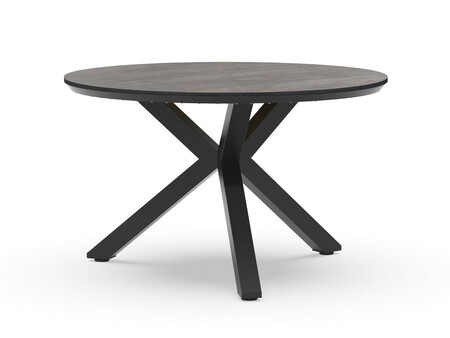 Orbital Dining Table Trespa Forest Grey 120 cm Ø Charcoal