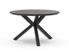 Orbital Dining Table Trespa Forest Grey 120 cm Ø Charcoal