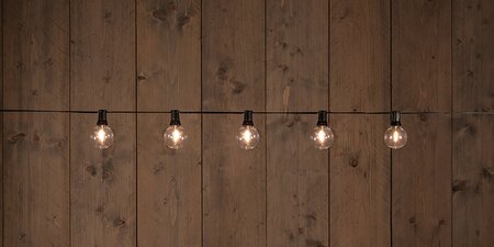 Partylights helder 4x4cm LED classic 5m