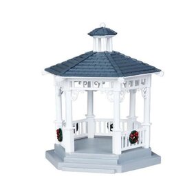 PLASTIC GAZEBO WITH DECORATIONS