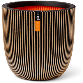 Pot bol Groove NL 35x34 zwart goud