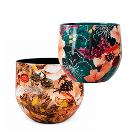 Pot Smaragd blooming & Cotton creme