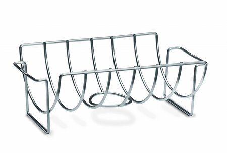 Rvs sparerib- en braadstukhouder - afbeelding 1