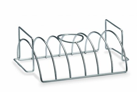 Rvs sparerib- en braadstukhouder - afbeelding 2