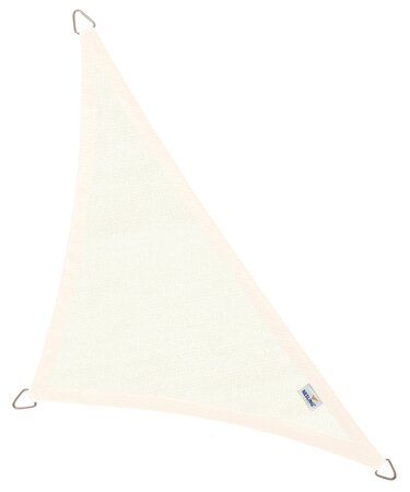 Schaduwdoek driehoek 5m wit - afbeelding 1