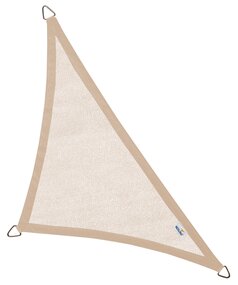 Schaduwdoek driehoek 90g 4m zand
