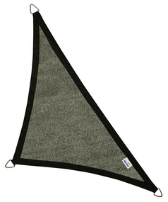 Schaduwdoek driehoek 90g 4m zwart - afbeelding 1