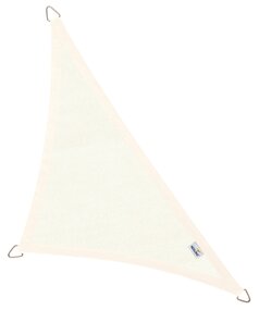 Schaduwdoek driehoek 90g 5m wit - afbeelding 1