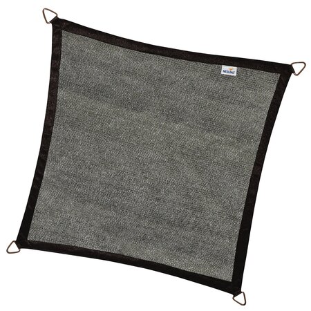 Schaduwdoek vierkant 3.6m zwart - afbeelding 1