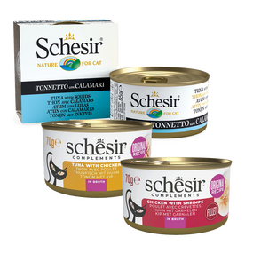 Schesir natvoeding kat (alle soorten), vanaf