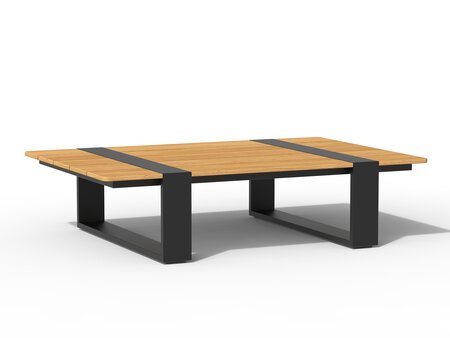 Seto Teak Lounge Table Charcoal