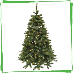 210cm Siberian Spruce + Warm LED - afbeelding 1