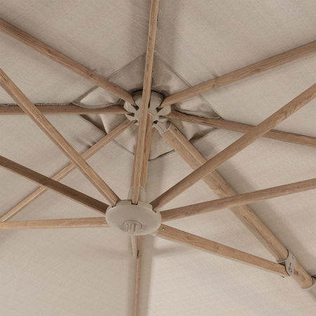 Siesta Premium 300 x 300 cm. zand met houtlook frame - afbeelding 2